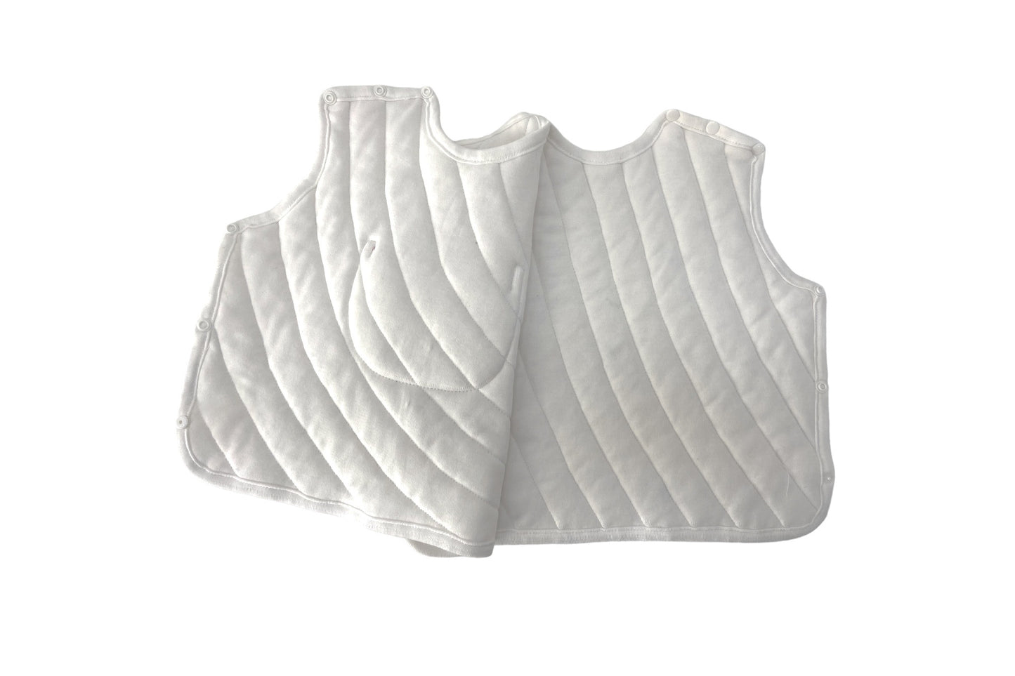 Cozy quilted merino wool baby vest (3 sizes: 3-24m)