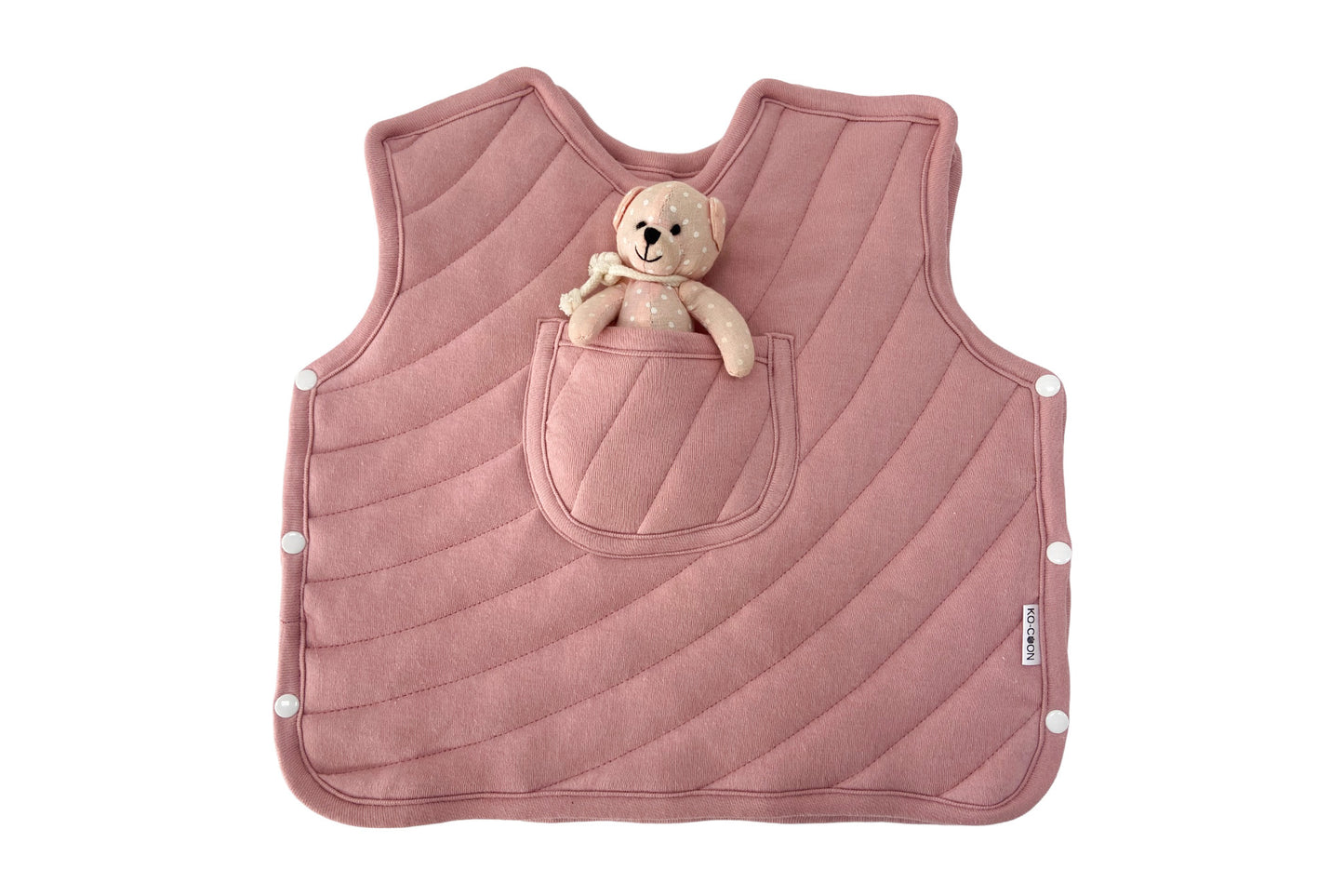 Cozy quilted merino wool baby vest (3 sizes: 3-24m)