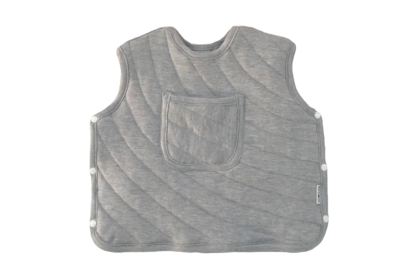 Cozy quilted merino wool baby vest (3 sizes: 3-24m)