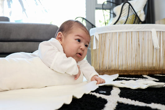 Wool Noodle pillow / COT BUMPER (Nesting pod border / Bed bumper / Developmental toy)