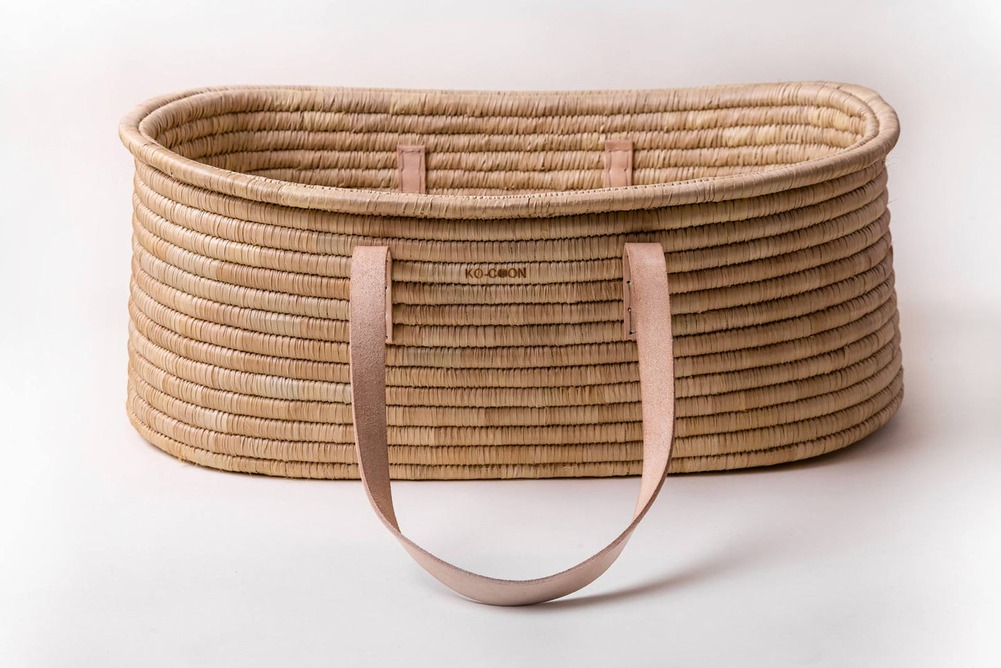 Moses Basket TIMELESS - Nude Leather handles (ETA 2 weeks)