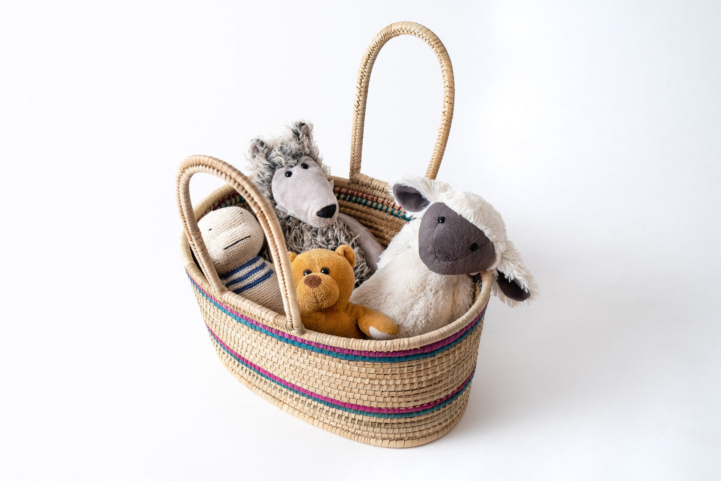 Nappy Basket / Doll & Teddy Moses basket - Natural collection