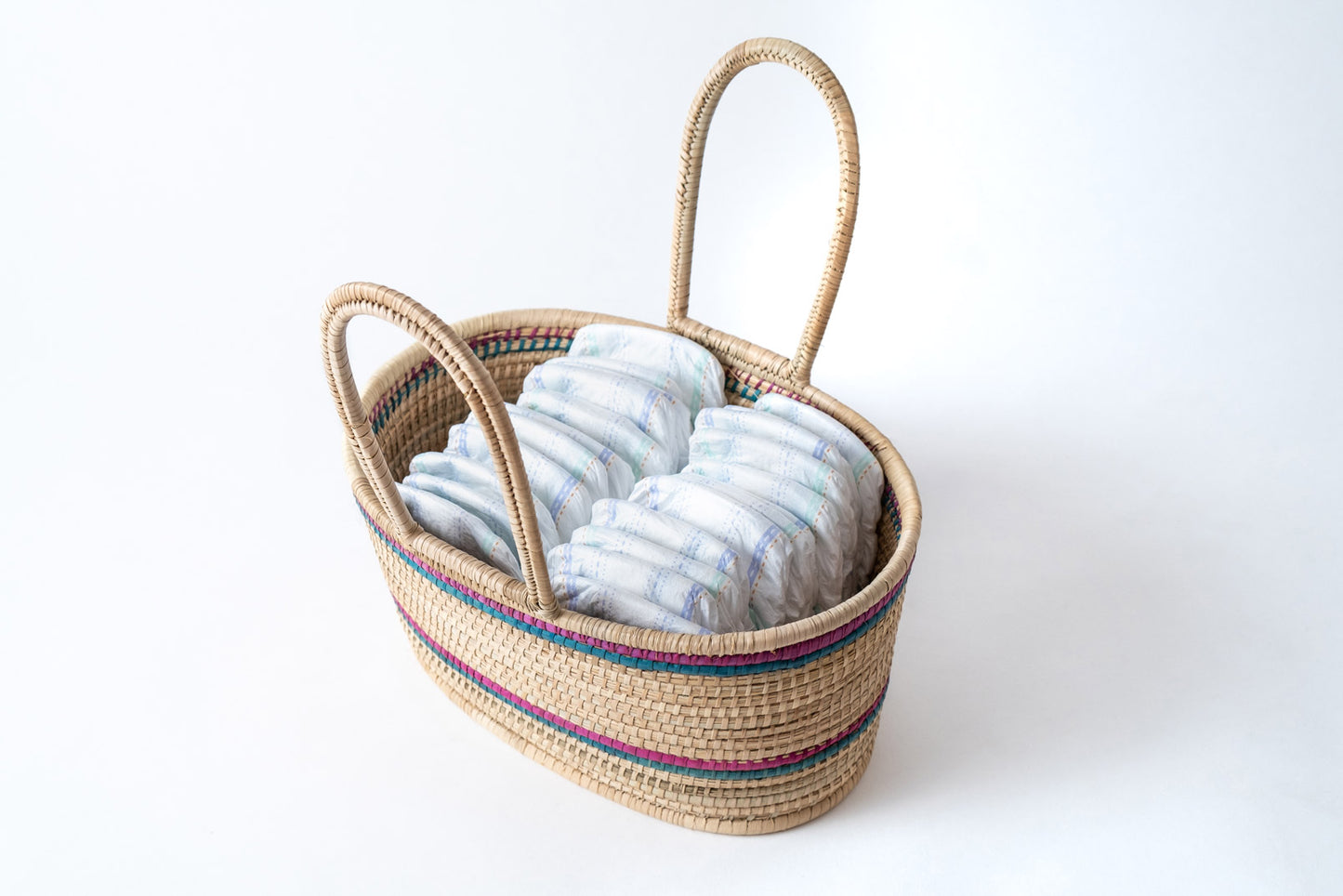 Nappy Basket / Doll & Teddy Moses basket - Natural collection