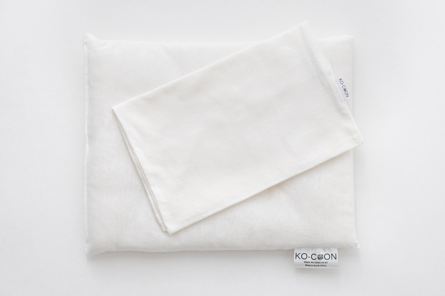 Toddler Pillowcase - milky white soft cotton knit